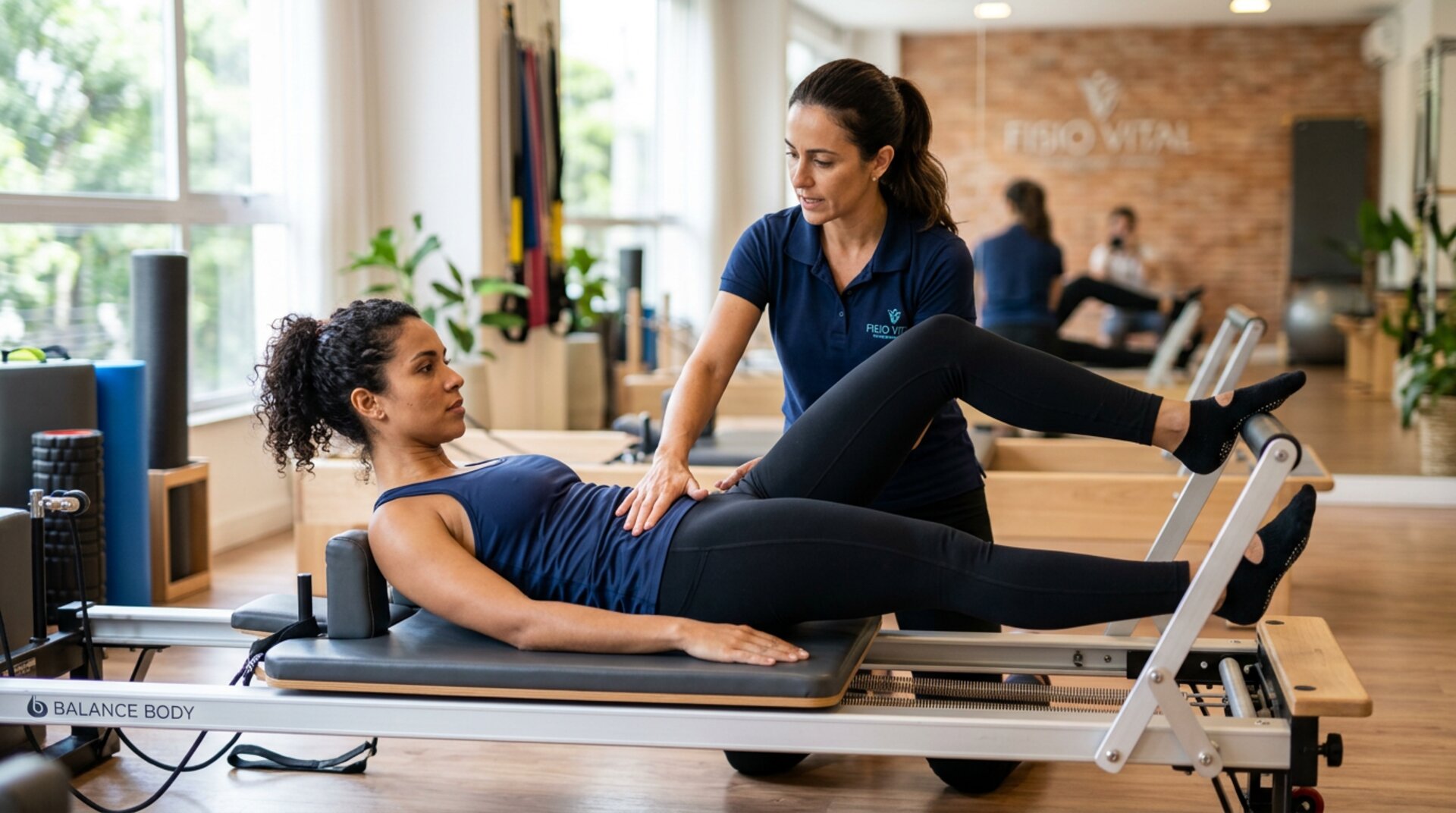 Sessão de fisioterapia